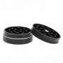 Alugrinder zwei-teilig  50mm schwarz