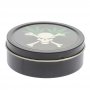 Tabakdose rund  75mm  Ganja & Skull