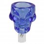 Weedstar Glaskopf Skull Bowl blau 14,5mm