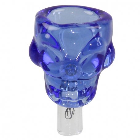 Weedstar Glaskopf Skull Bowl blau 18,8mm