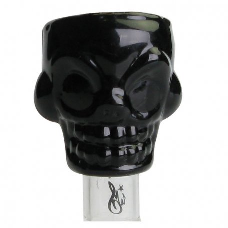 Weedstar Glaskopf Skull Bowl schwarz 18,8mm